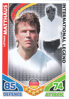 Lothar Matthaus Germany 2010 World Cup Match Attax International Legends #IL